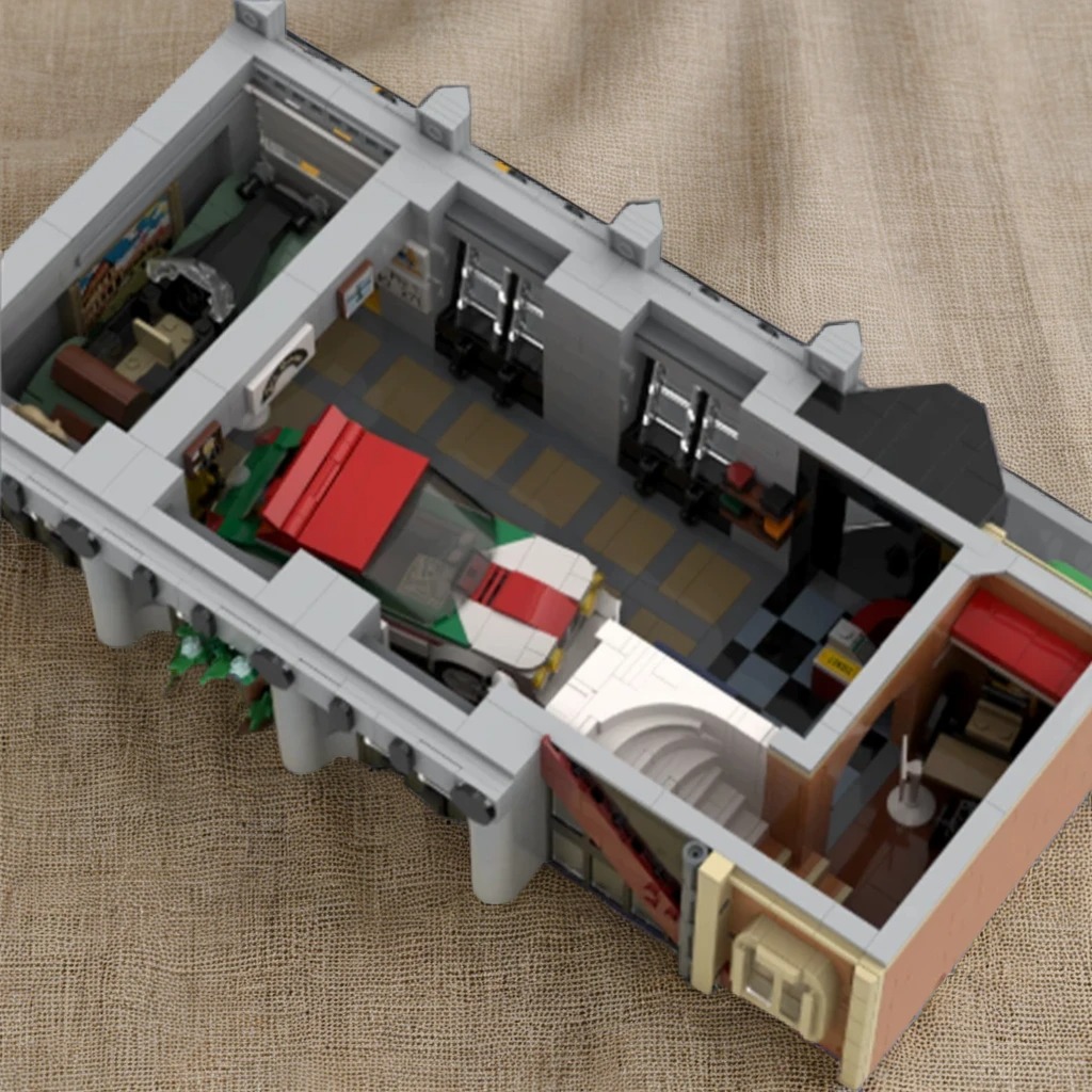 Art Craft Museum - 4135pcs MOC Modular Buildings Modular Motorsports