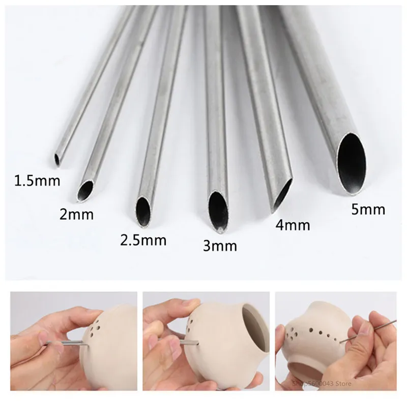 Art Craft Clay - Professional Stainless Steel Hole Puncher &