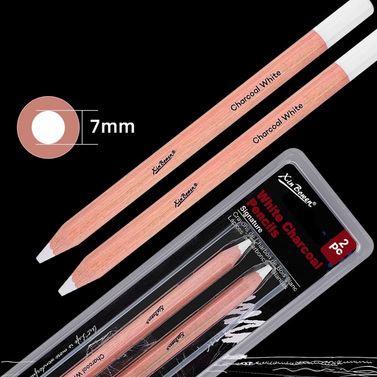 Sketching Charcoal Set - 2Pcs/set Thicked Sketching White Charcoal Pencil