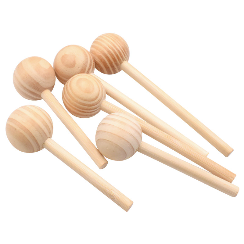 Art Craft Birthday Party - 5pcs/lot Unfinished Wooden Lollipops, Smooth Wood