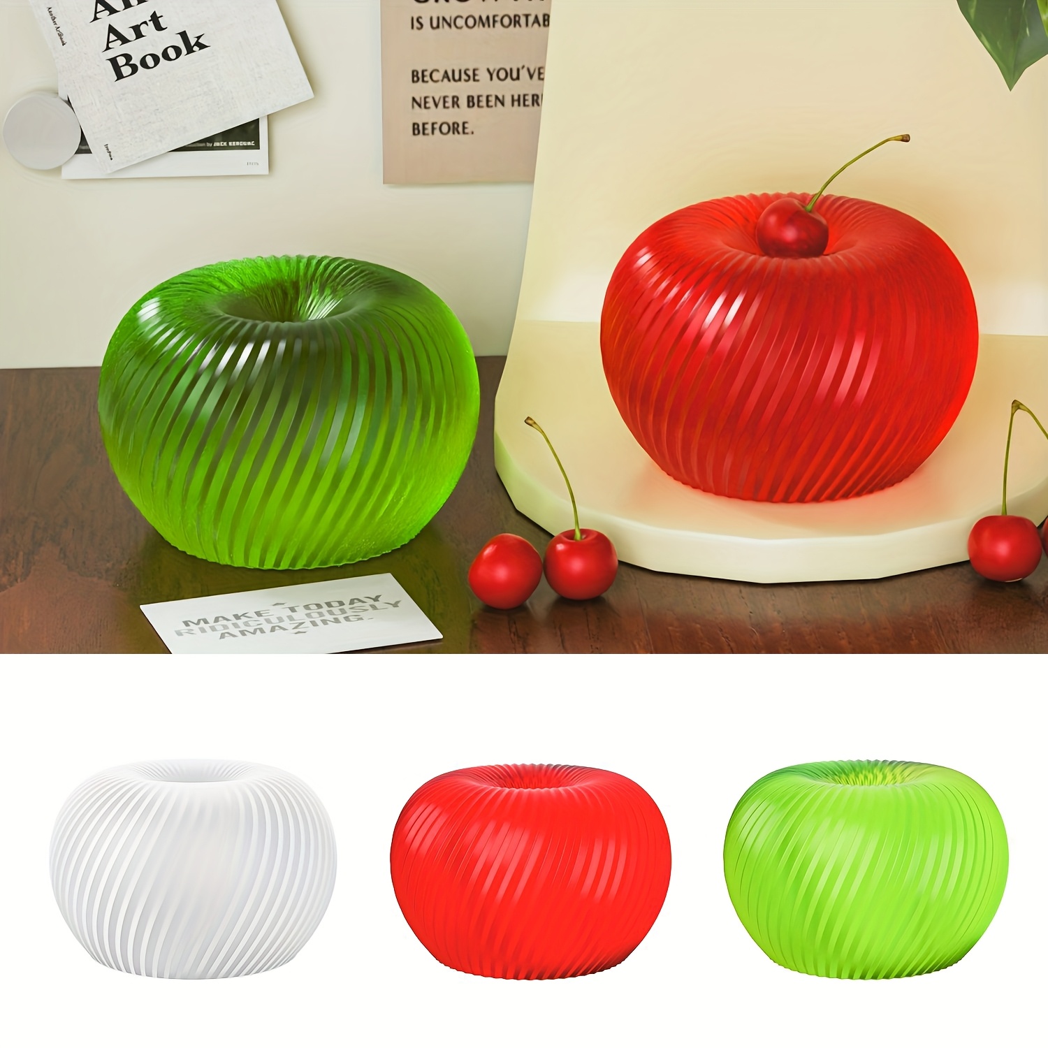 Art Craft Things - A trendy red apple silicone mold