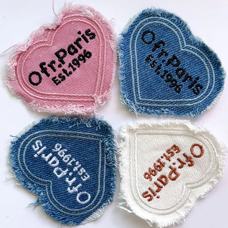 Eco Art Craft - Pink Heart Applique for Clothes Sewing