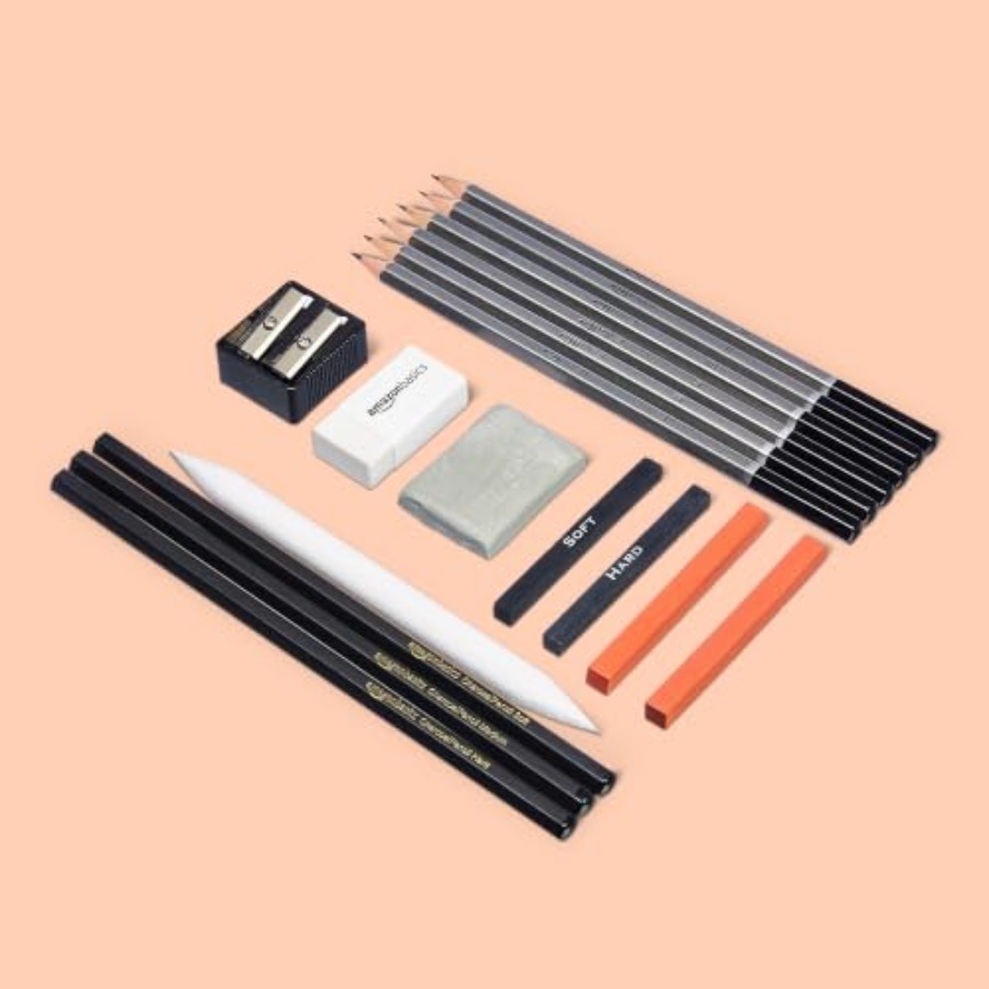 Sketching Charcoal Set - Sketching and Drawing Art Pencil Kit,