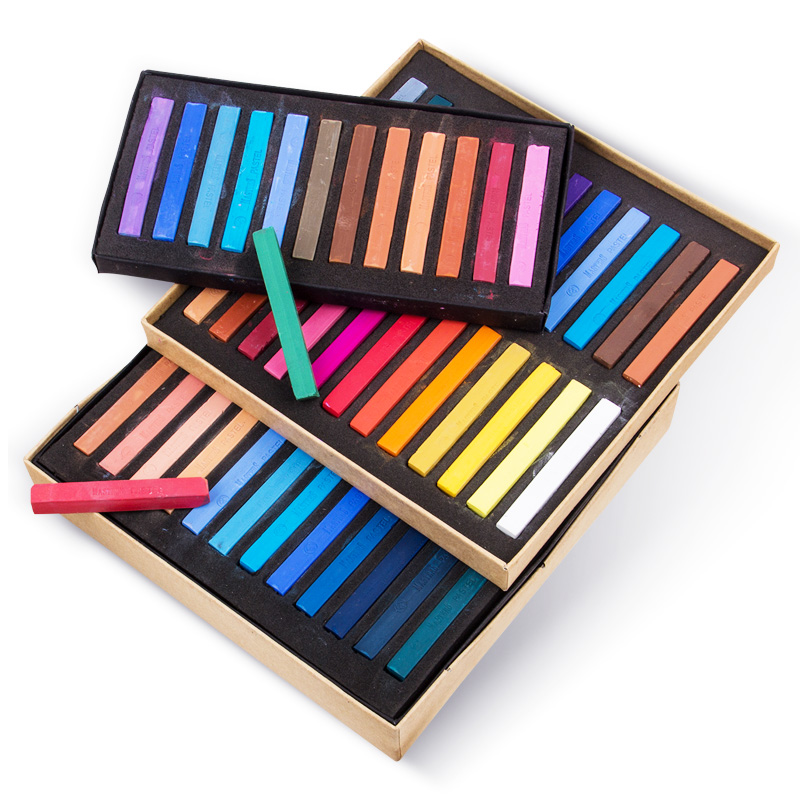 Chalk Pastel Set - Crayons Soft Dry Pastel 12/24/36/48 Colors/Set