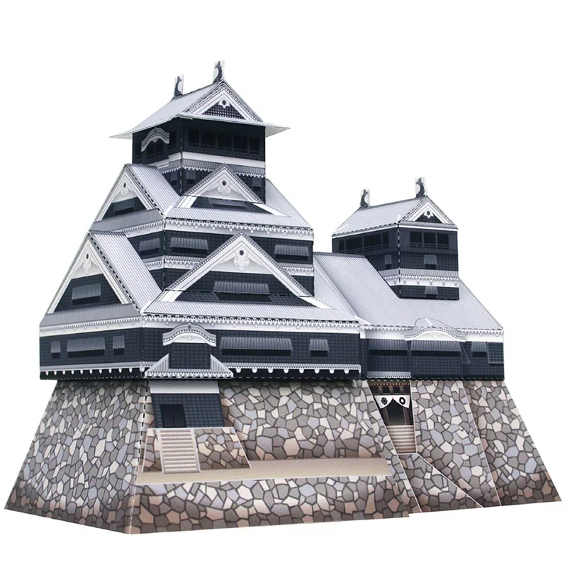 Art Craft Building - Japan Kumamoto Castle Folding Mini 3D