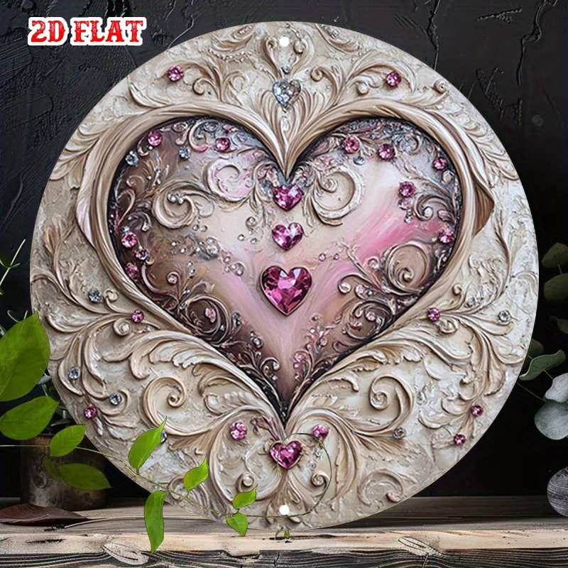 Heart Shaped Iron Wall Art wit - Art Craft Restaurant recension och pris