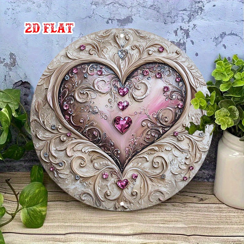 Heart Shaped Iron Wall Art wit - Art Craft Restaurant recension och pris