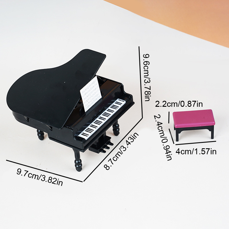 1:12 Dollhouse Miniature Piano - Art Craft House recension och pris