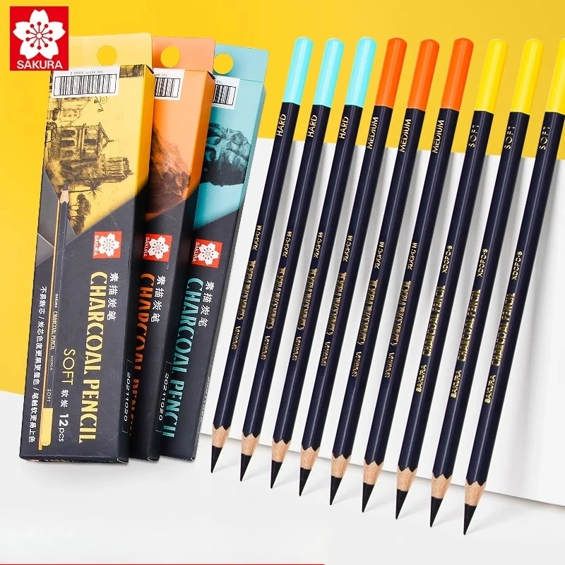 SAKURA Charcoal Pencil Sketchi - Sketching Charcoal Set recension och pris