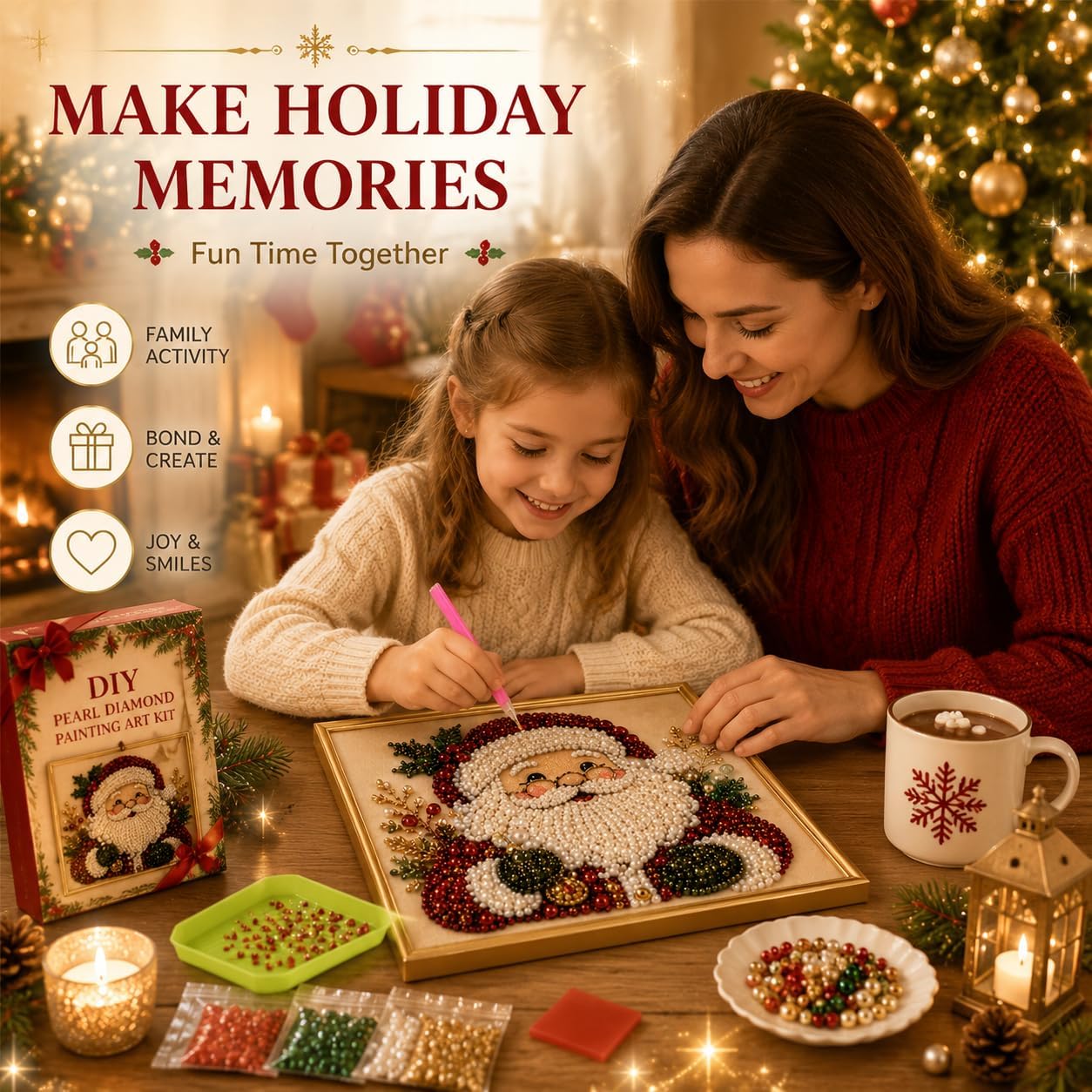 DIY Christmas Pearl Diamond Pa - Art Craft Things recension och pris