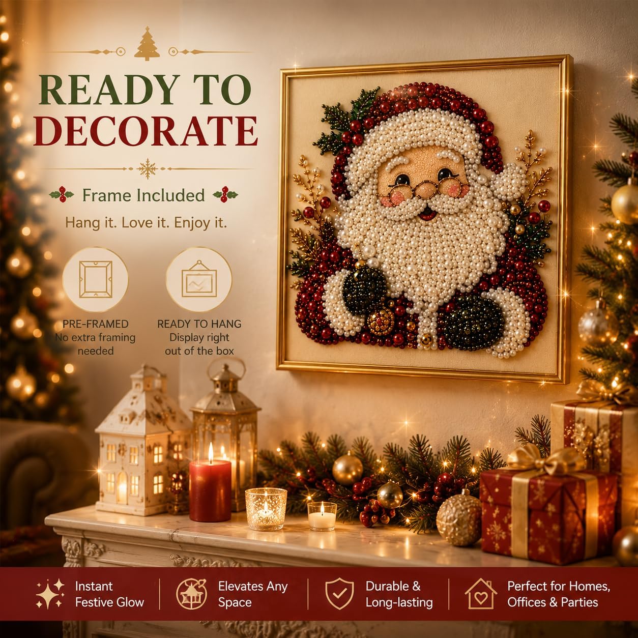 DIY Christmas Pearl Diamond Pa - Art Craft Things recension och pris
