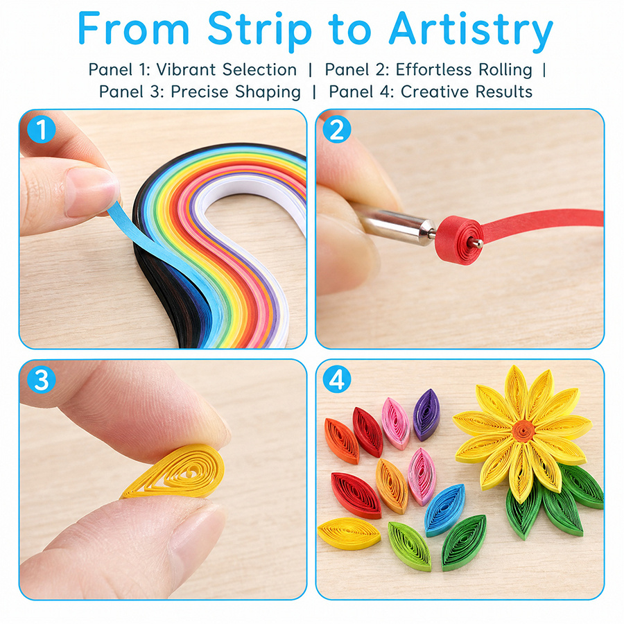 36 Colors 260 Sheets Quilling  - Quilling Paper Strips recension och pris