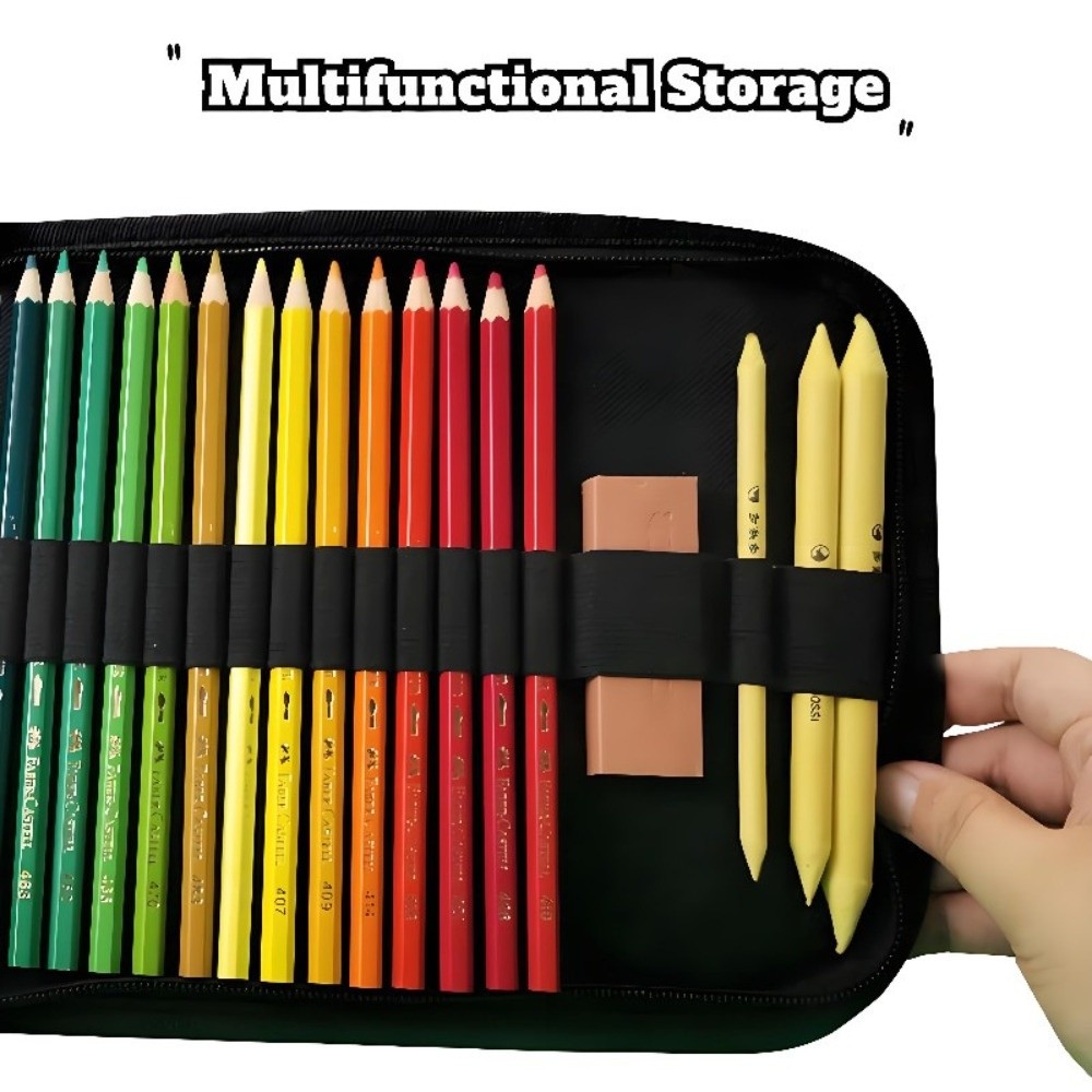 36/48/72 Hole Pen Curtain Blac - Colored Pencil Professional recension och pris