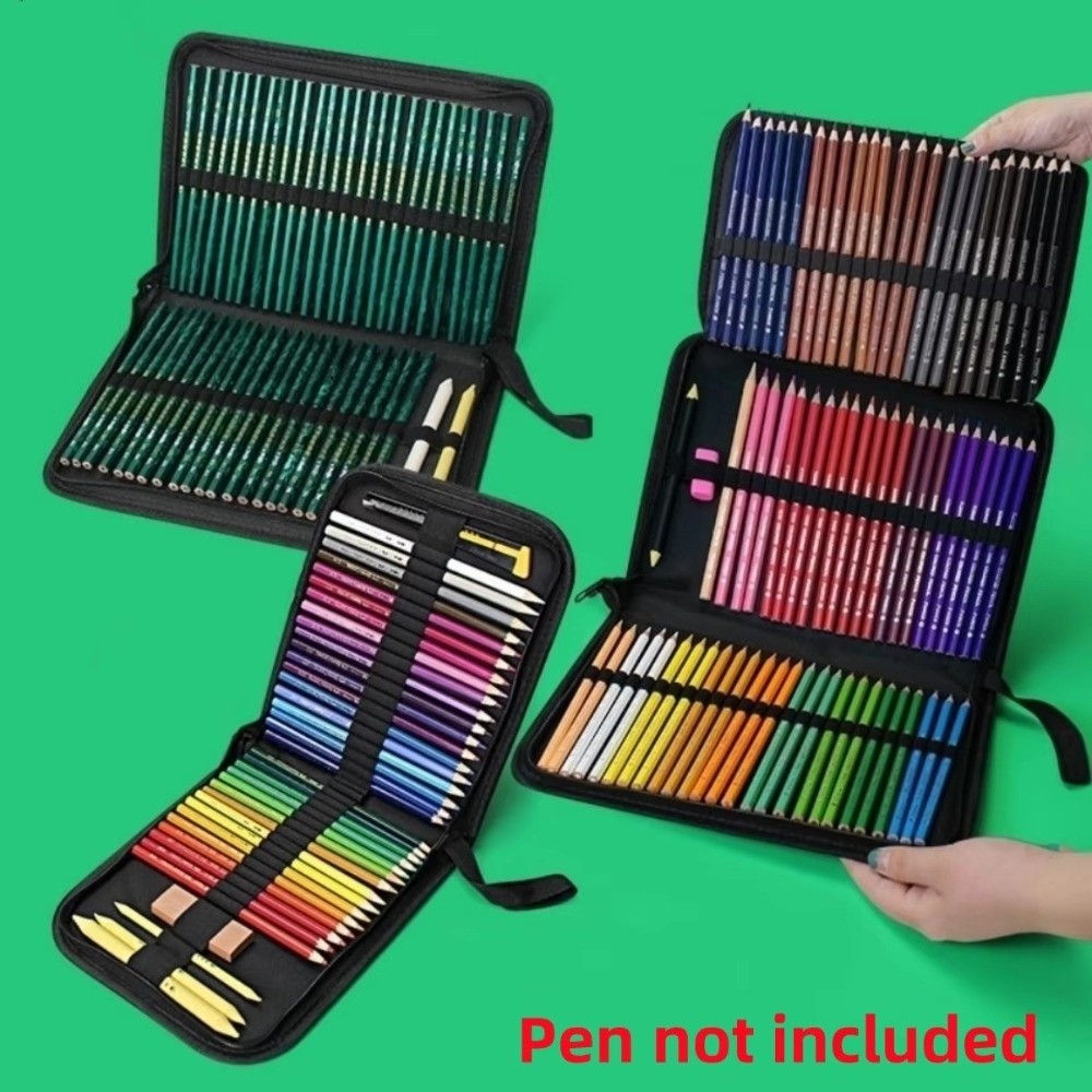36/48/72 Hole Pen Curtain Blac - Colored Pencil Professional recension och pris