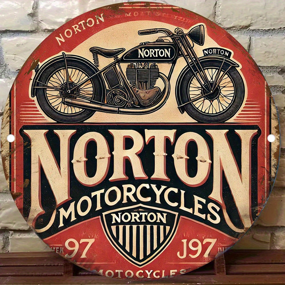 2D flat 1pc retro NORTON Motor - Art Craft Movement recension och pris