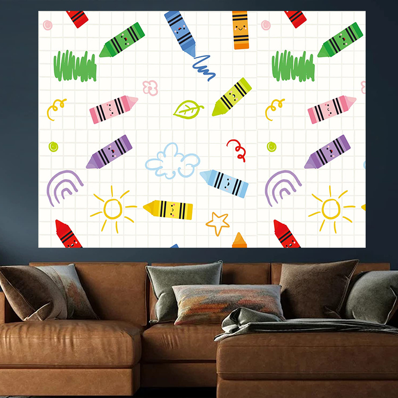 1Crayon Art Background Cloth - - Art Craft Movement recension och pris