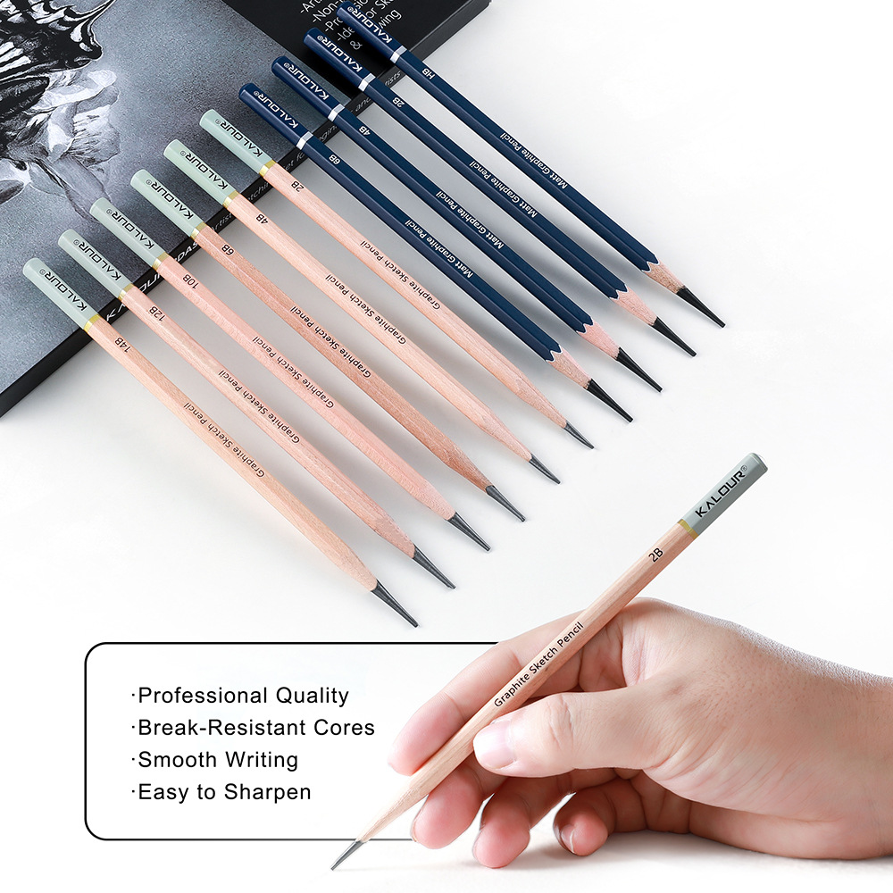 KALOUR 25/22pcs Sketching Penc - Sketching Charcoal Set recension och pris