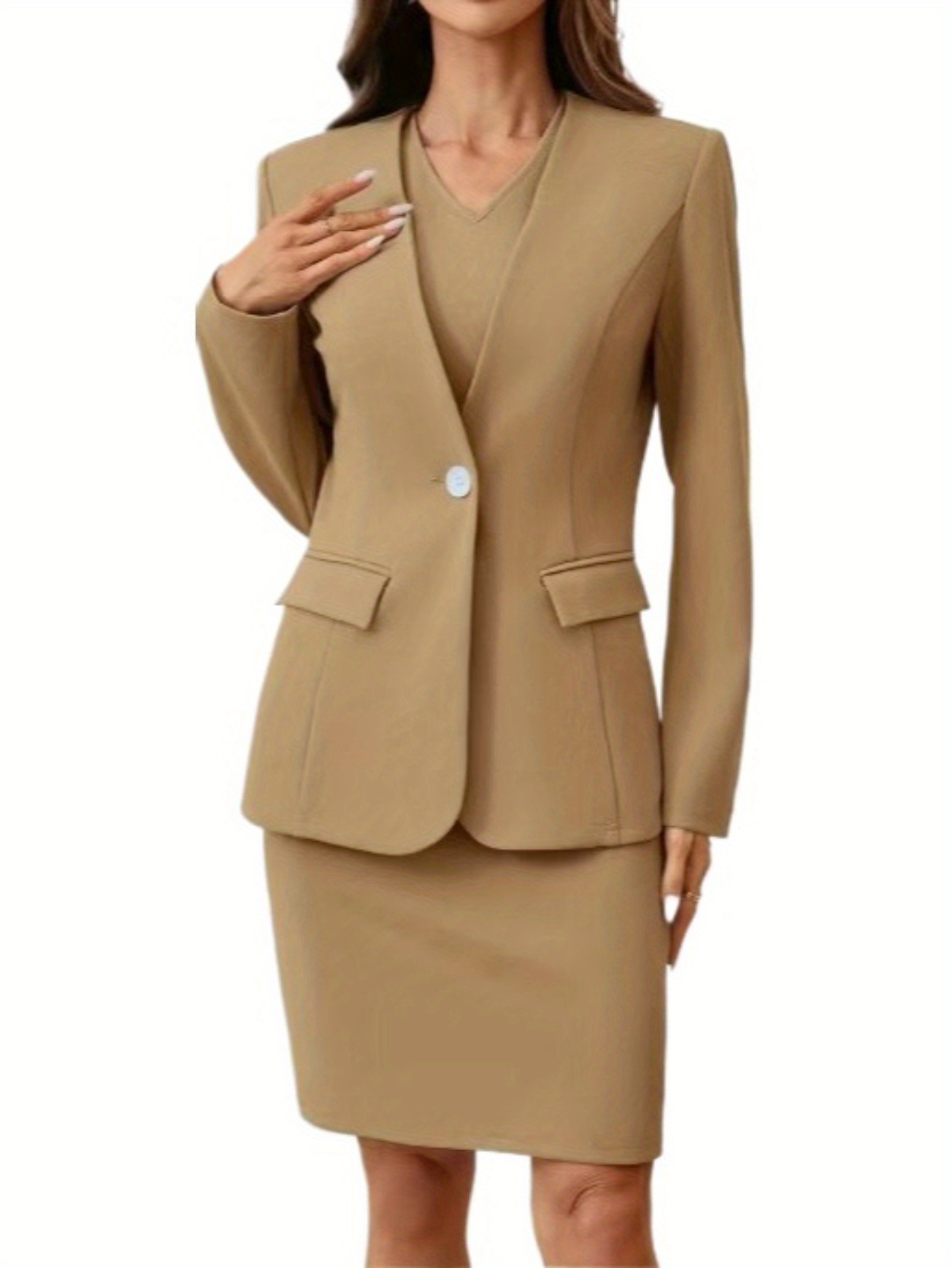 Women Elegant Office Lady V Ne - Colored Pencil Professional recension och pris