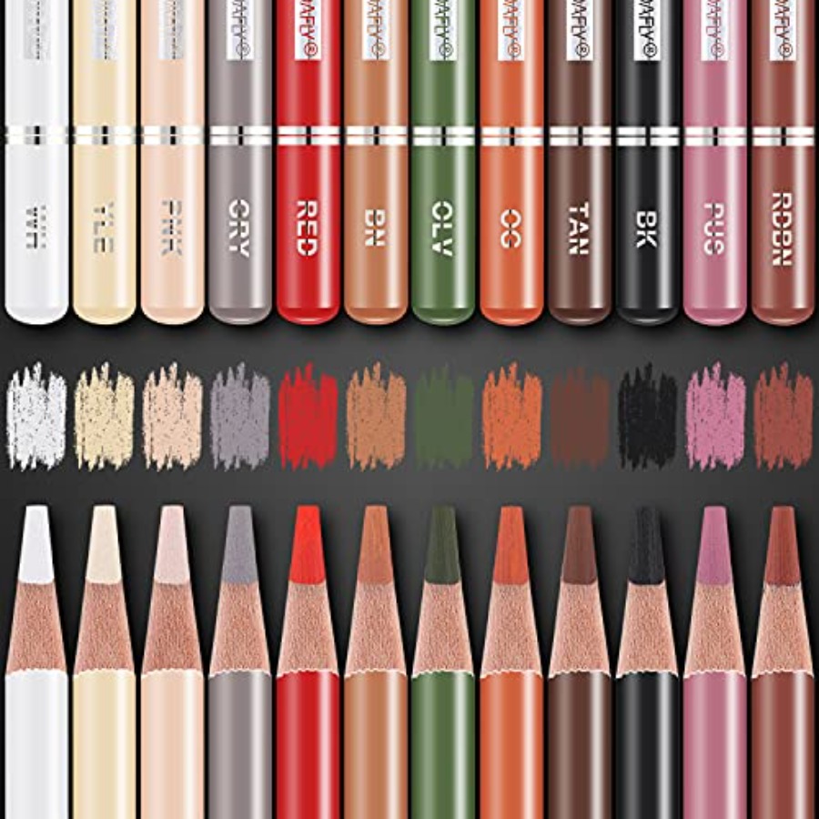 Professional Colored Charcoal  - Chalk Pastel Set recension och pris