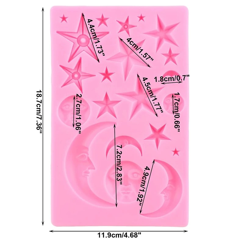 Sun Face Moon Stars Polymer Cl - Art Craft Clay recension och pris