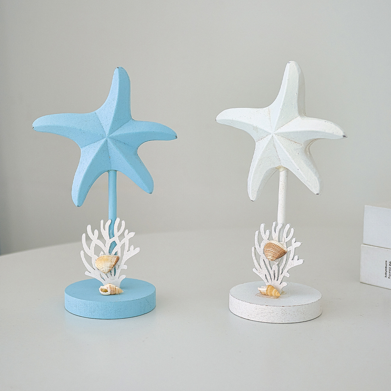 3Pcs Ocean Style Wooden Starfi - Art Craft Restaurant recension och pris