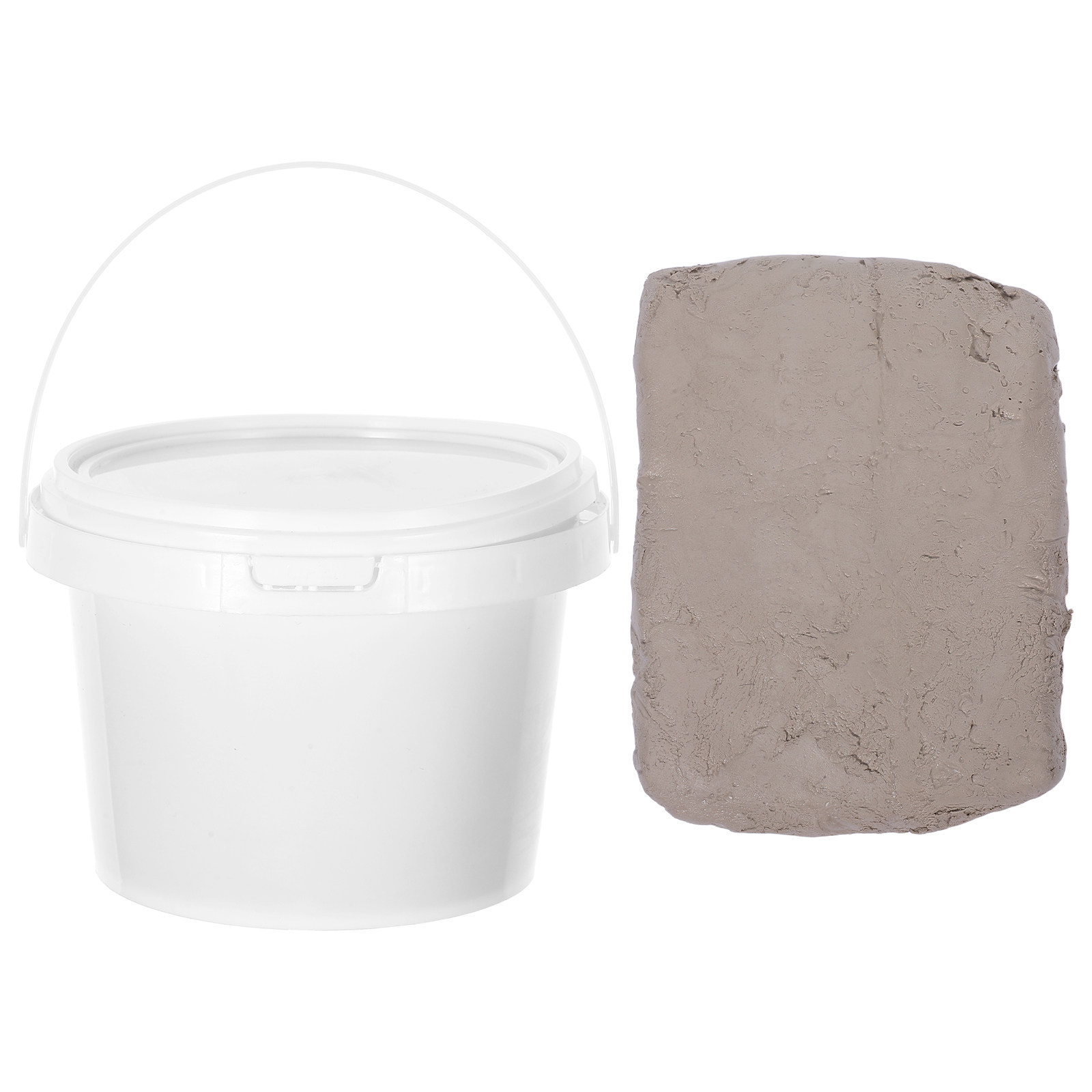 1Set Air Dry Clay White Bucket - Art Craft Clay recension och pris