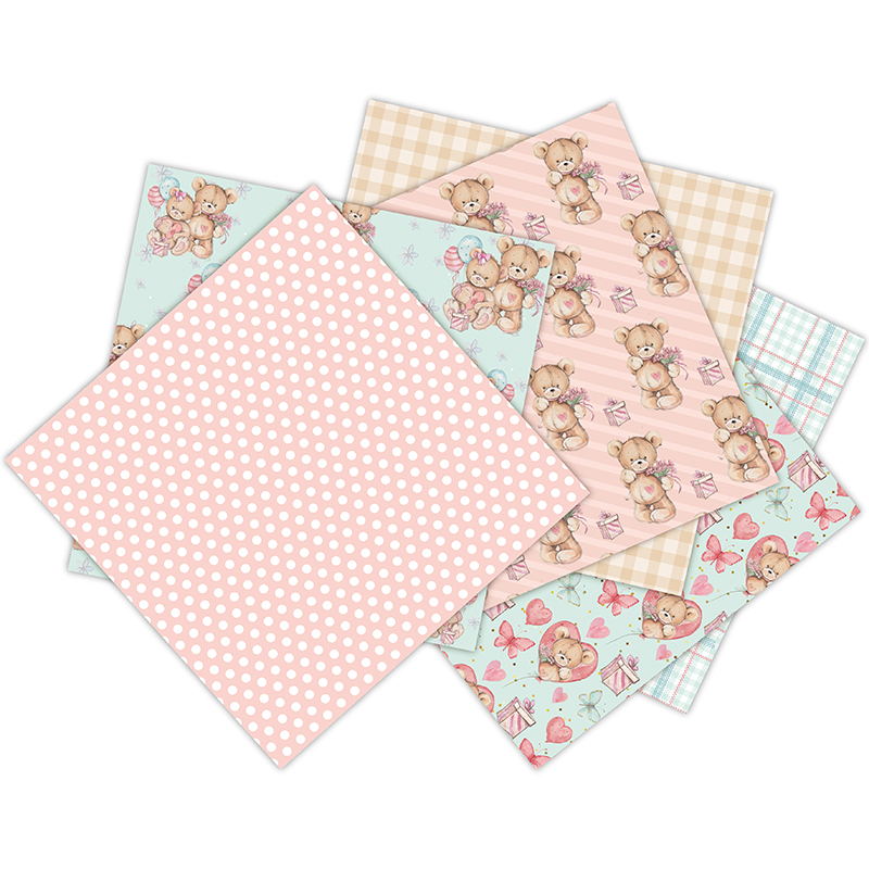 12 Sheets little bear Scrapboo - Art Craft Birthday Party recension och pris