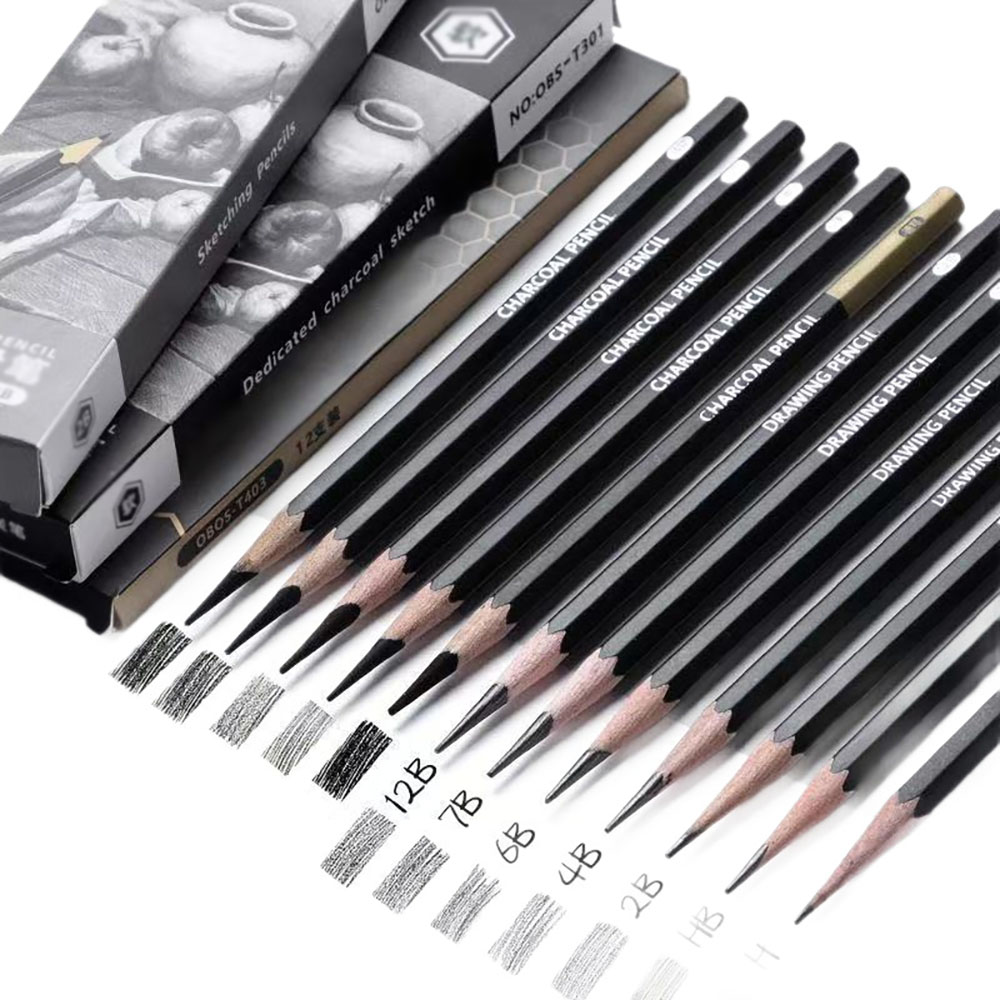 12 pieces Sketching pencil for - Sketching Charcoal Set recension och pris