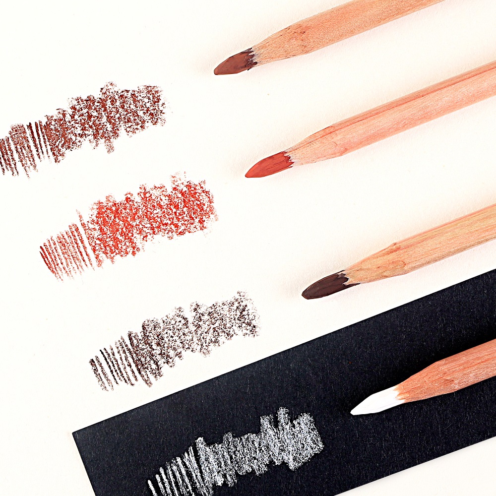 4Pcs Professional Sketch Charc - Colored Pencil Professional recension och pris