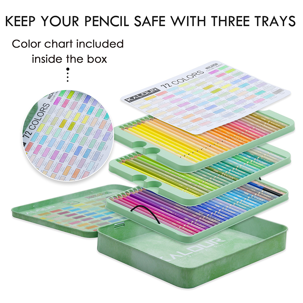 72pcs Macarons Color Pencils P - Colored Pencil Professional recension och pris