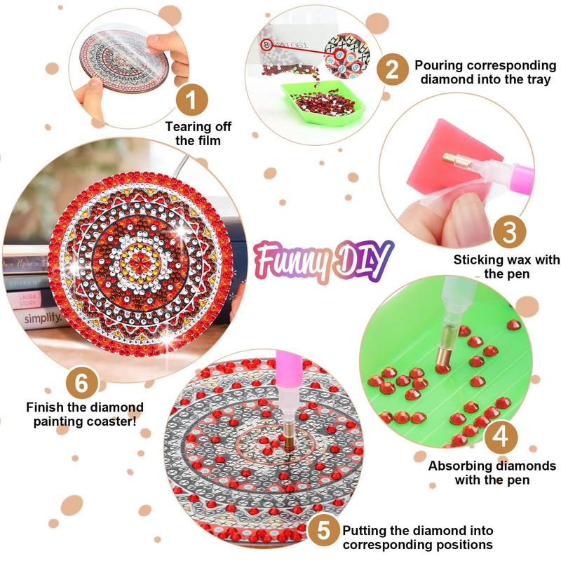 Gem Dot Paint Coasters Craft K - Eco Art Craft recension och pris