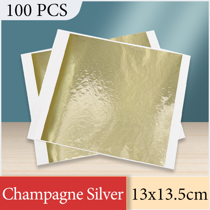 13x13.5cm Champagne Silver Foi - Art Craft Birthday Party recension och pris