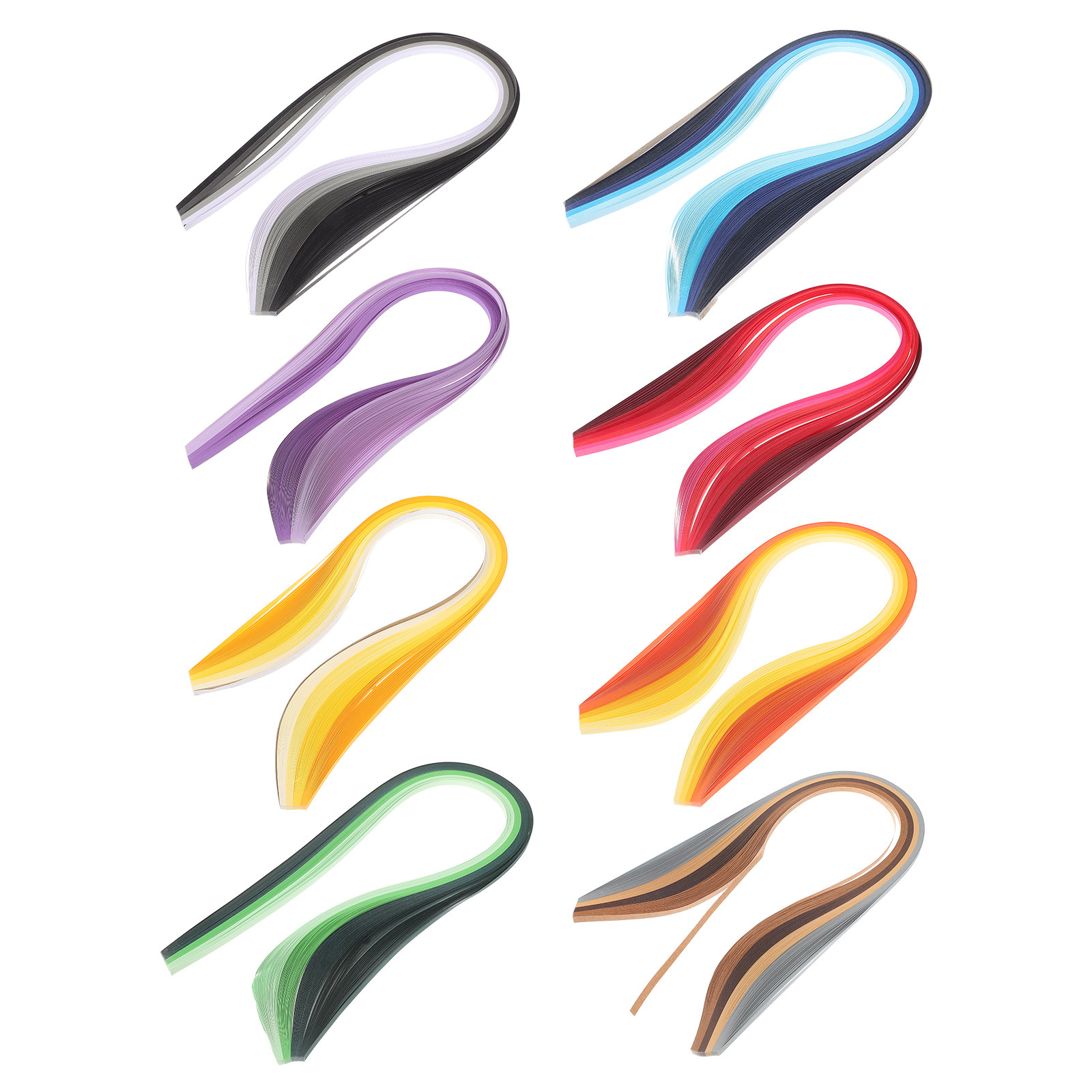 8 Bags Gradient Color Paper Qu - Quilling Paper Strips recension och pris