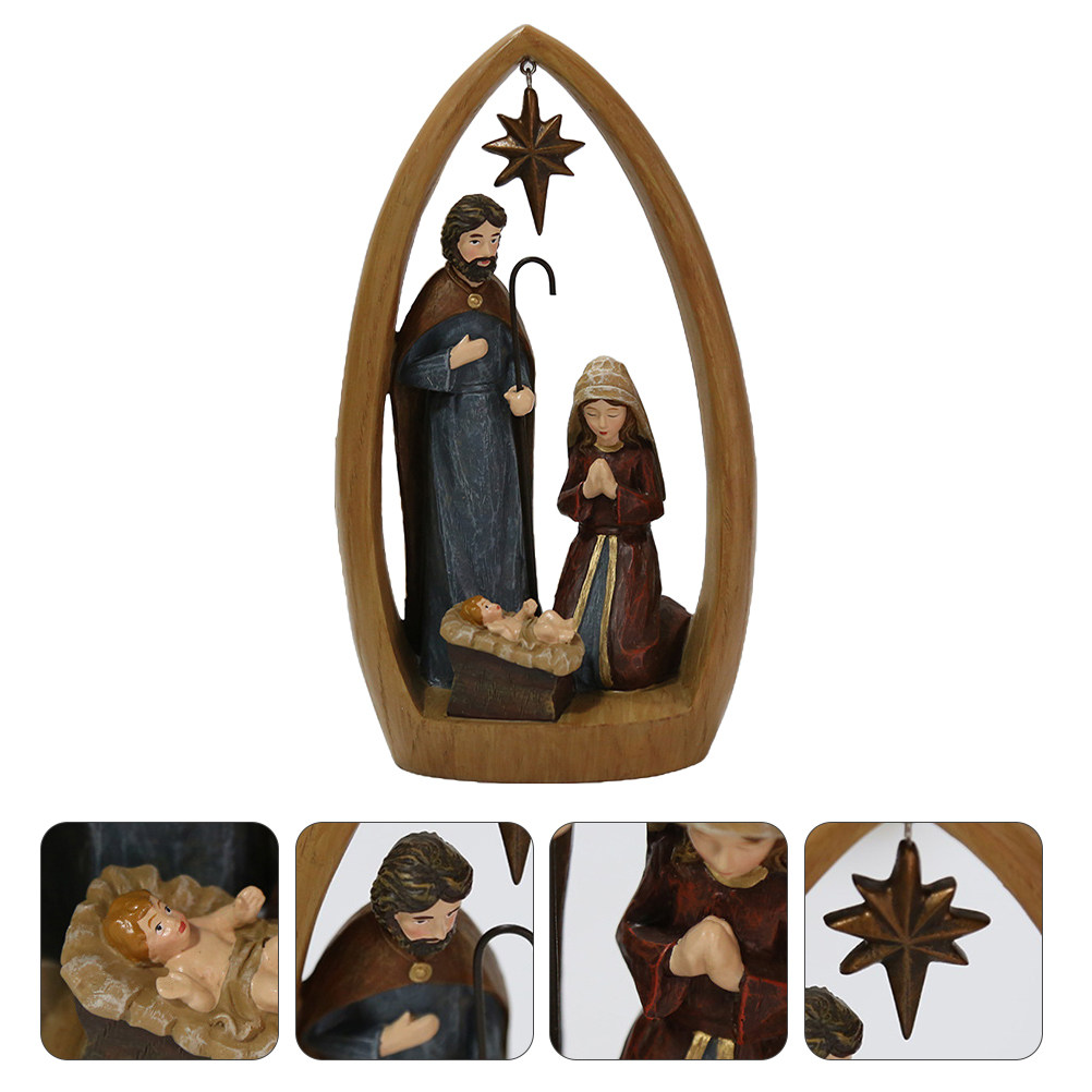 1Pcs Nativity Scene Christian  - Art Craft Restaurant recension och pris