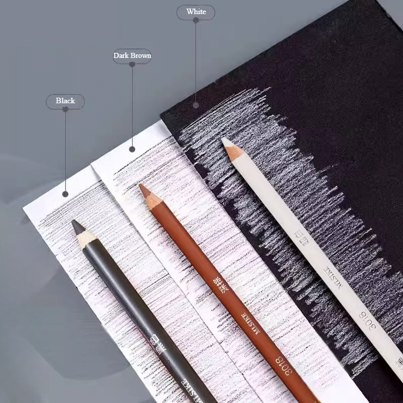 MLSIKE Color Charcoal Pencils  - Sketching Charcoal Set recension och pris