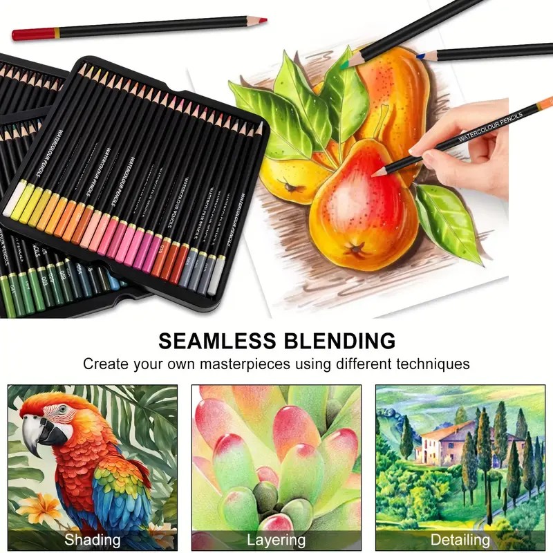 Brutfuner 72 Watercolor Pencil - Colored Pencil Professional recension och pris