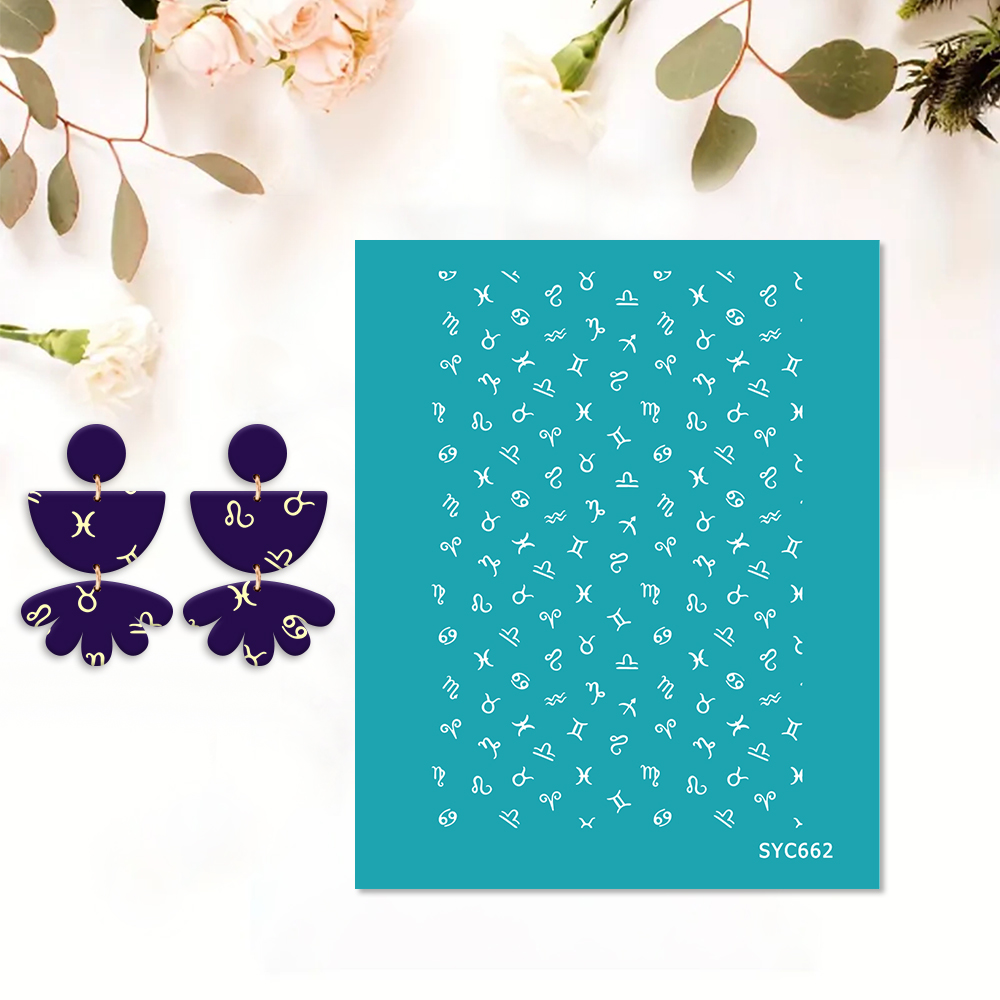 6 Styles Vintage Floral & Zodi - Silk Screen Printing recension och pris