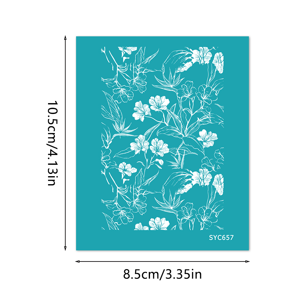 6 Styles Vintage Floral & Zodi - Silk Screen Printing recension och pris