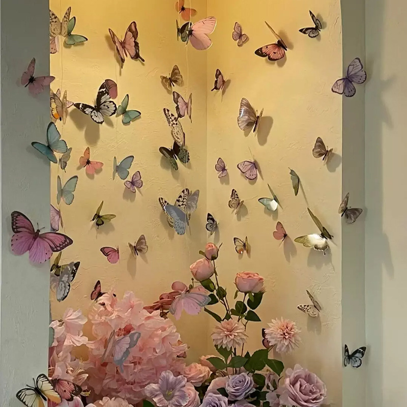 12pcs 3D Butterfly Wall Sticke - Art Craft Birthday Party recension och pris