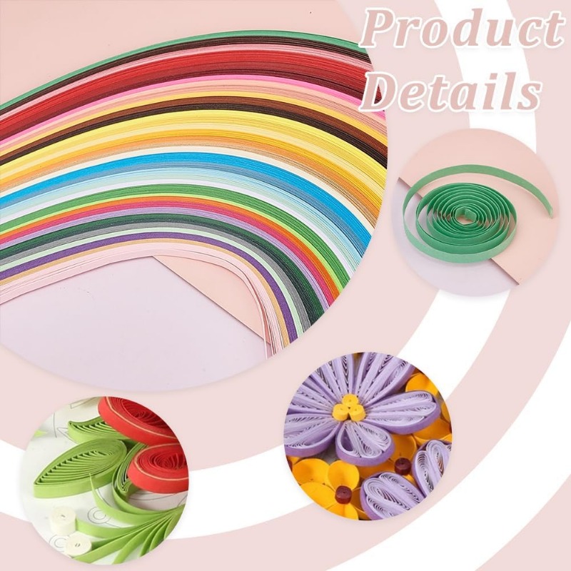 1Set 12 Pcs Quilling Paper Ste - Quilling Paper Strips recension och pris