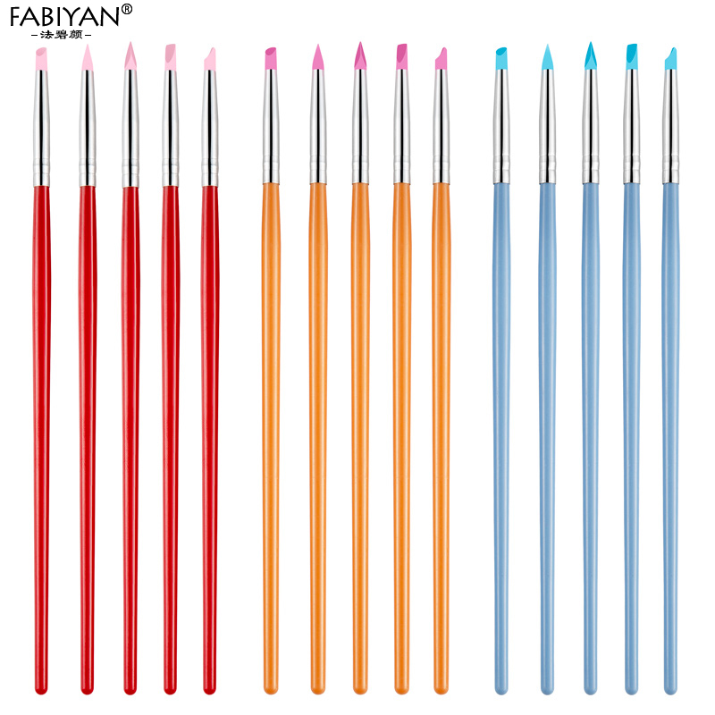 5Pcs Nail Art Pen Brush Soft S - Art Craft Building recension och pris
