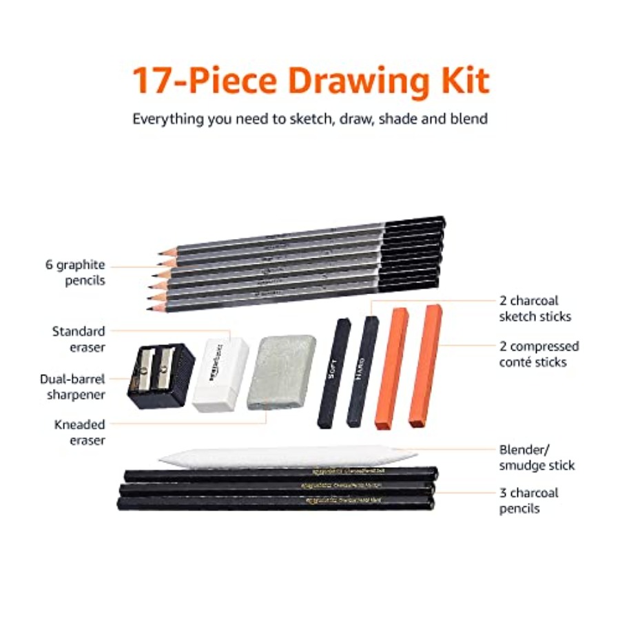 Sketching and Drawing Art Penc - Sketching Charcoal Set recension och pris