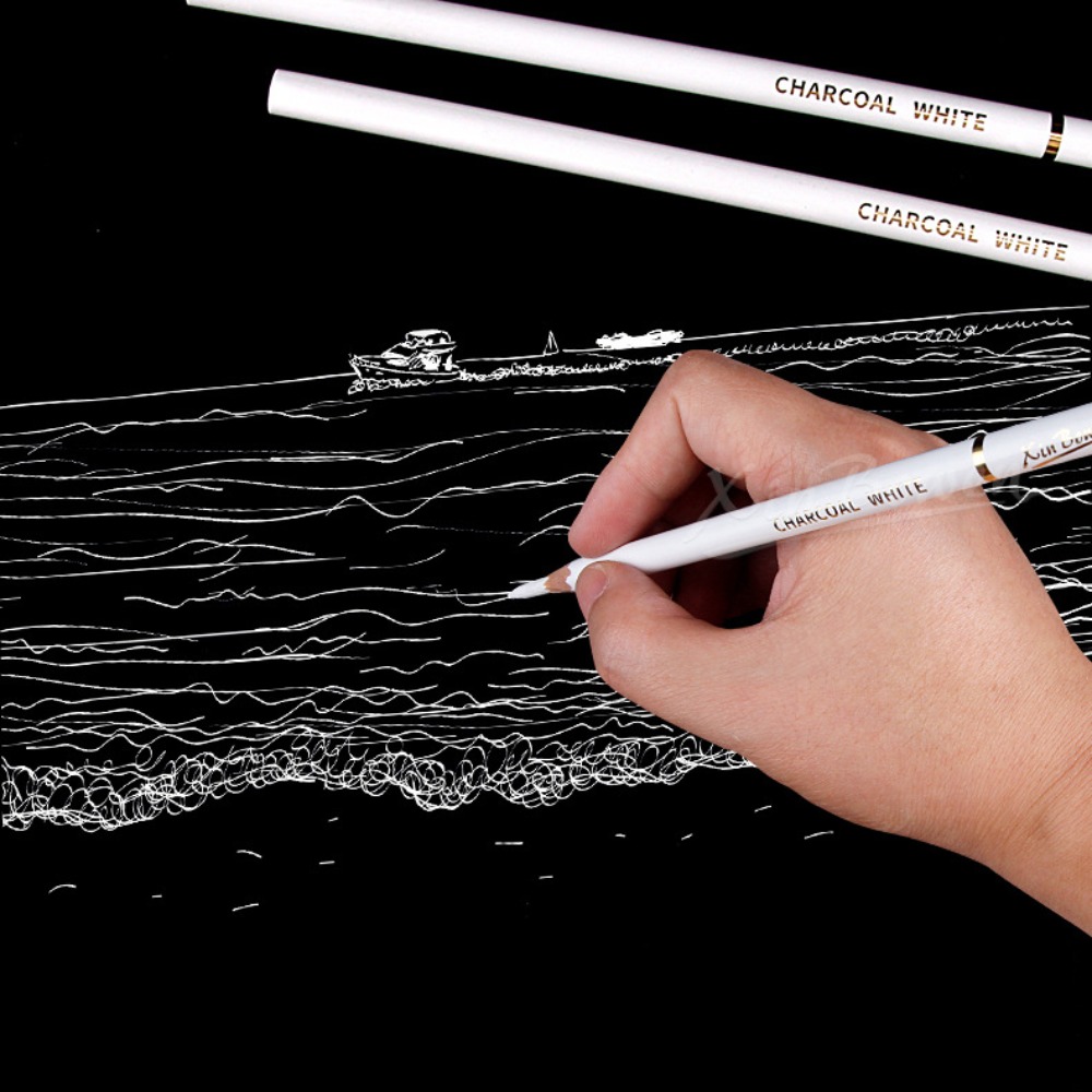 3Pcs Soft/Medium/Hard Charcoal - Sketching Charcoal Set recension och pris